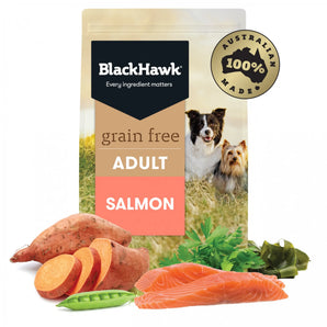 Black Hawk – Adult Dog – GRAIN FREE – Salmon