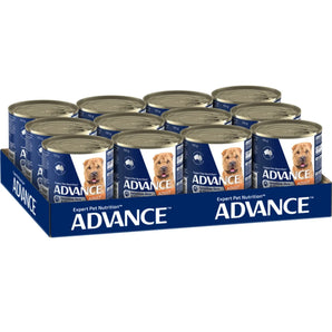Advance Sensitive Skin & Digestion Wet Adult Dog Food - Chicken with Rice - 12 Pieces