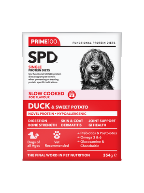 Prime100 SPD Slow Cooked Dog Food – Duck & Sweet Potato