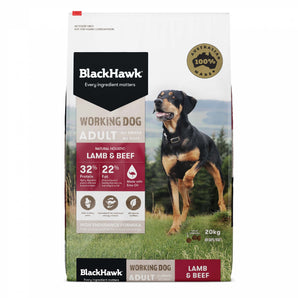 Black Hawk – Working Dog – Lamb & Beef