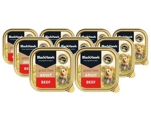 Black Hawk Grain Free Wet Adult Dog Food Tray - Beef