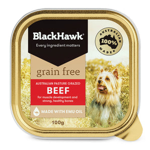 Black Hawk Grain Free Wet Adult Dog Food Tray - Beef