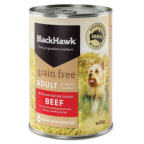 Black Hawk Grain Free Wet Adult Dog Food Tins - Beef