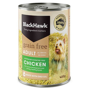 Black Hawk Grain Free Wet Adult Dog Food Tins - Chicken