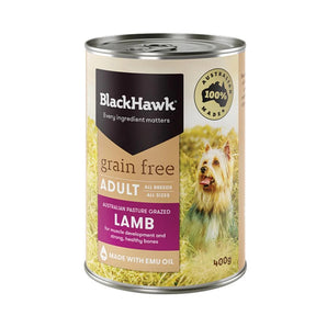 Black Hawk Grain Free Wet Adult Dog Food Tins - Lamb