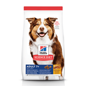 Hill’s Science Diet Adult Dog Food (7+) – Chicken Meal, Barley Brown Rice Recipe