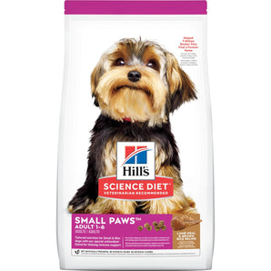 Hill’s Science Diet Small Paws Adult Dog Food (1-6)  – Lamb Meal & Brown Rice Recipe