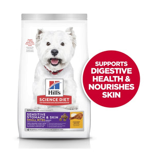 Hill’s – Science Diet – Adult Dog – Sensitive Stomach & Skin – Small Bites – Chicken Recipe