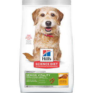 Hill’s Science Diet Senior Vitality Small & Mini Adult Dog Food (7+) – Chicken & Rice Recipe