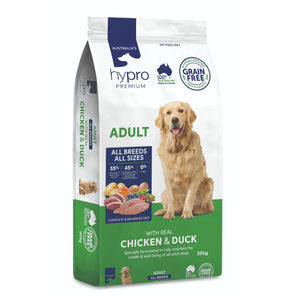 Hypro Premium GRAIN FREE Adult Dog Food – Chicken & Duck