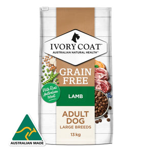 Ivory Coat GRAIN FREE Large Breed  Adult Dog Food – Lamb