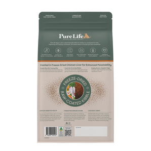 Pure Life – Adult Dog – Freeze-Dried Raw Coated Kibble – Chicken & Turkey
