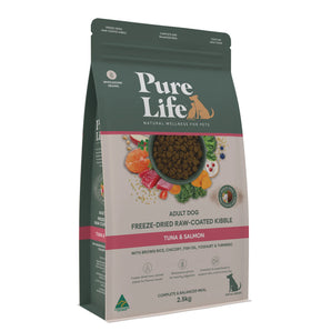 Pure Life – Adult Dog – Freeze-Dried Raw Coated Kibble – Tuna & Salmon
