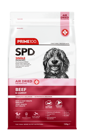 Prime100 – SPD Air Dried – Beef & Carrot