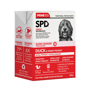 Prime100 SPD Slow Cooked Dog Food – Duck & Sweet Potato