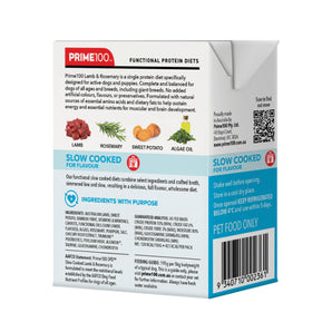 Prime100 SPD Slow Cooked Dog Food – Lamb & Rosemary