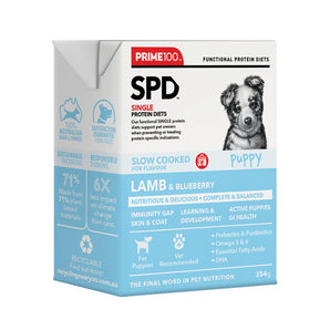Prime100 SPD Slow Cooked Puppy Food – Lamb & Blueberry