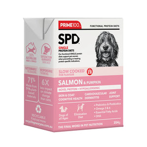 Prime100 SPD Slow Cooked Dog Food – Salmon & Pumpkin