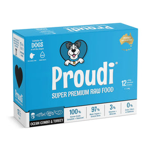 Proudi – Super Premium Raw Food for Dogs – Ocean Combo & Turkey