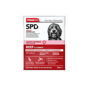 Prime100 - SPD Slow Cooked - Beef & Carrot - Tray of 12 x 354g