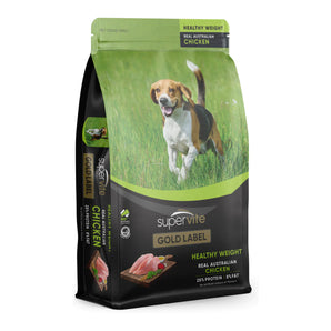 Supervite Gold Label Healthy Weight Adult Dog Food – Australian Chicken