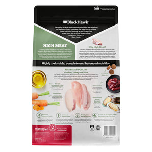 Black Hawk – Adult Dog – High Meat – Australian Poultry