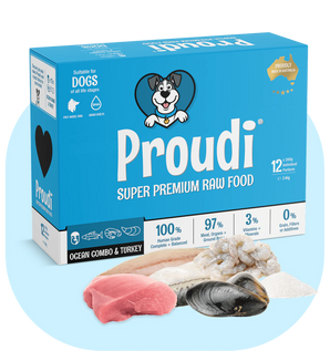 Proudi – Super Premium Raw Food for Dogs – Ocean Combo & Turkey