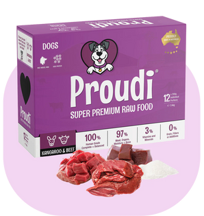Proudi – Super Premium Raw Food for Dogs – Kangaroo & Beef