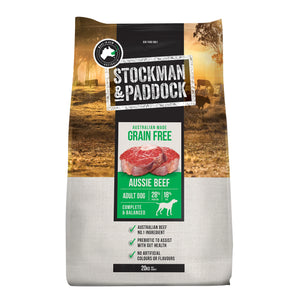 Stockman & Paddock – Adult Dog – GRAIN FREE – Aussie Beef
